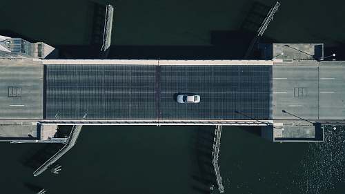 charleston aerial photography of gray and black bridge grey